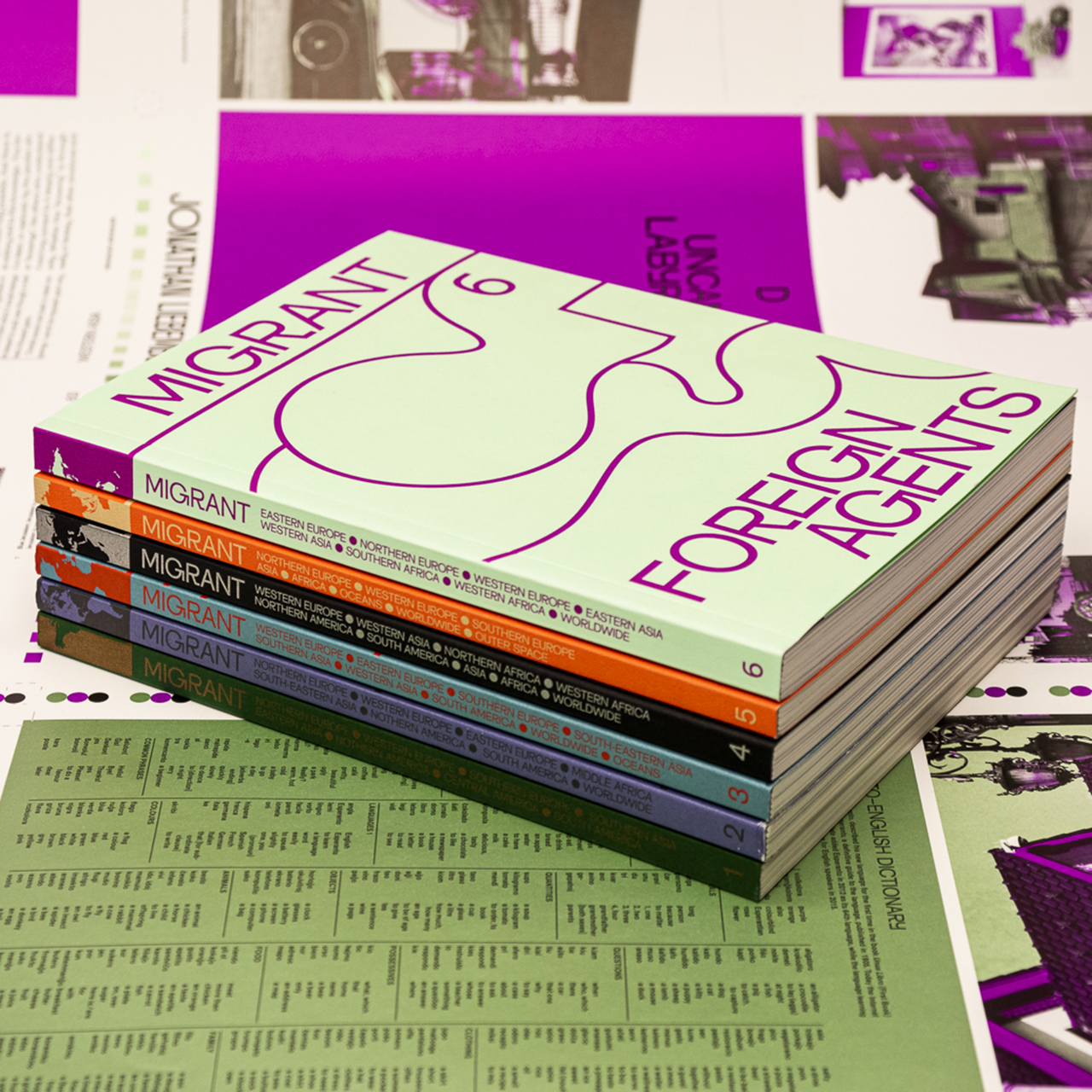 Cover der Reihe Migrant Journal, gedruckt mit ColorLibrary im Offsetdruck