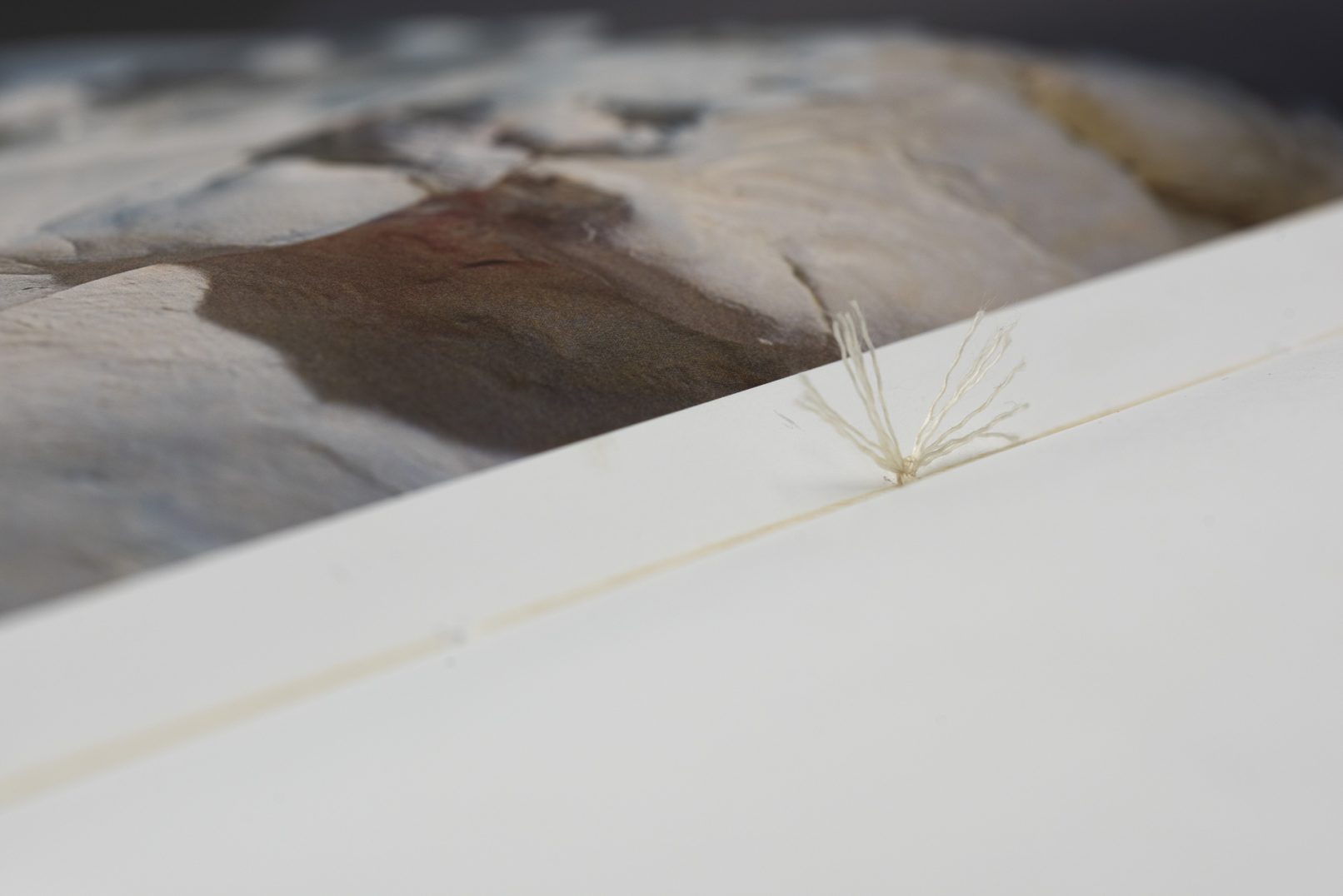 Fadenknotenheftung der Publikation Oda Jaune