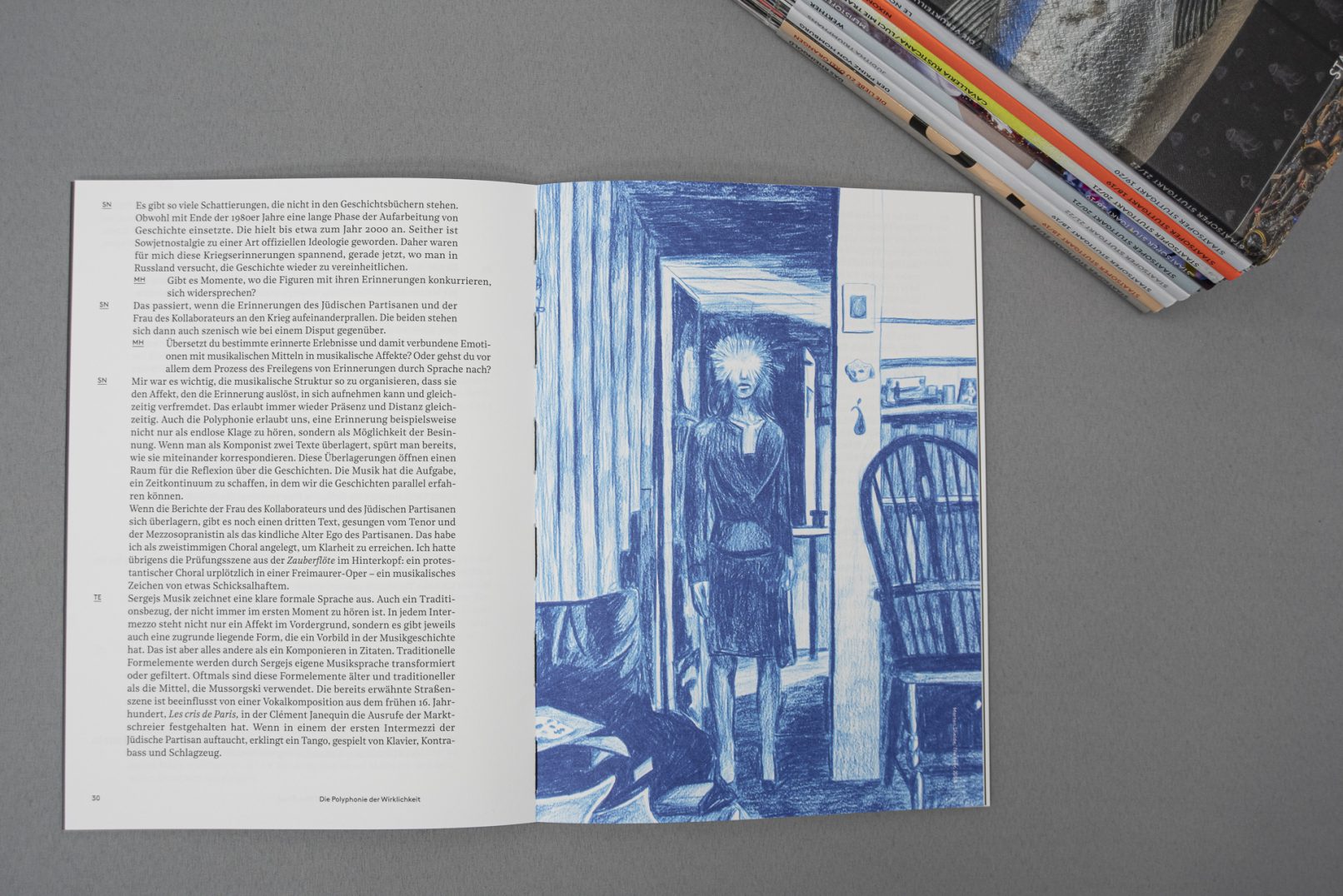 Programmheft für die Staatsoper Stuttgart, gedruckt im Offsetdruck auf Munken Lynx