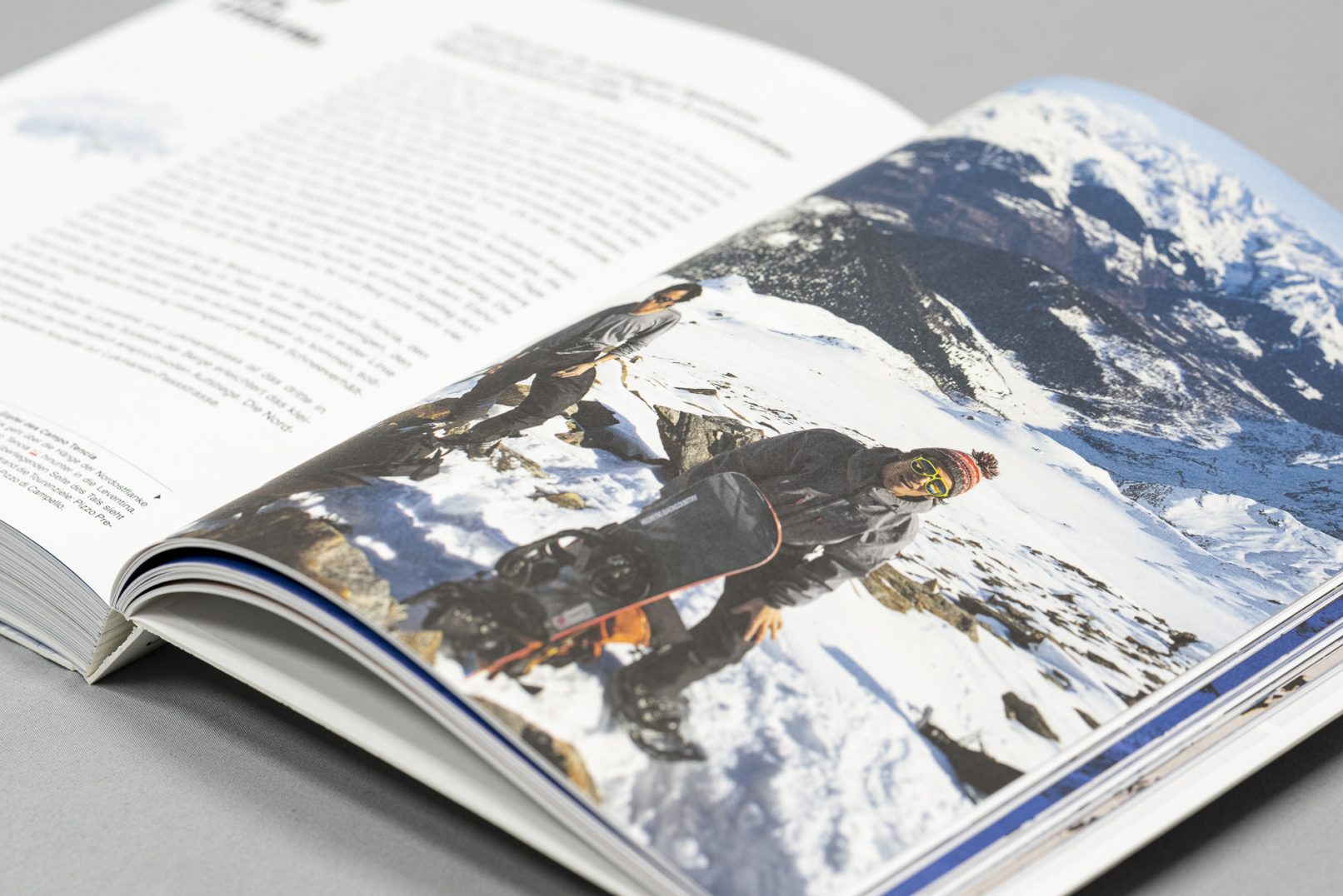 Detail aus der Publikation Ski- und Snowboard Touren-Atlas, gedruckt im Offsetdruck