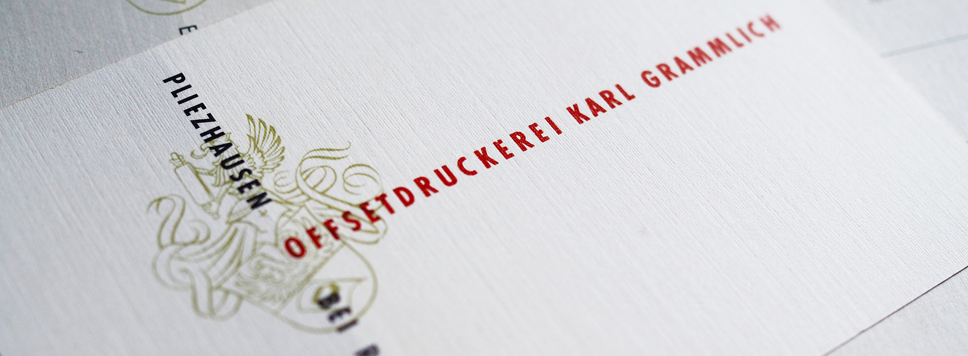 Briefbogen mit früherem Logo der Offsetdruckerei Grammlich