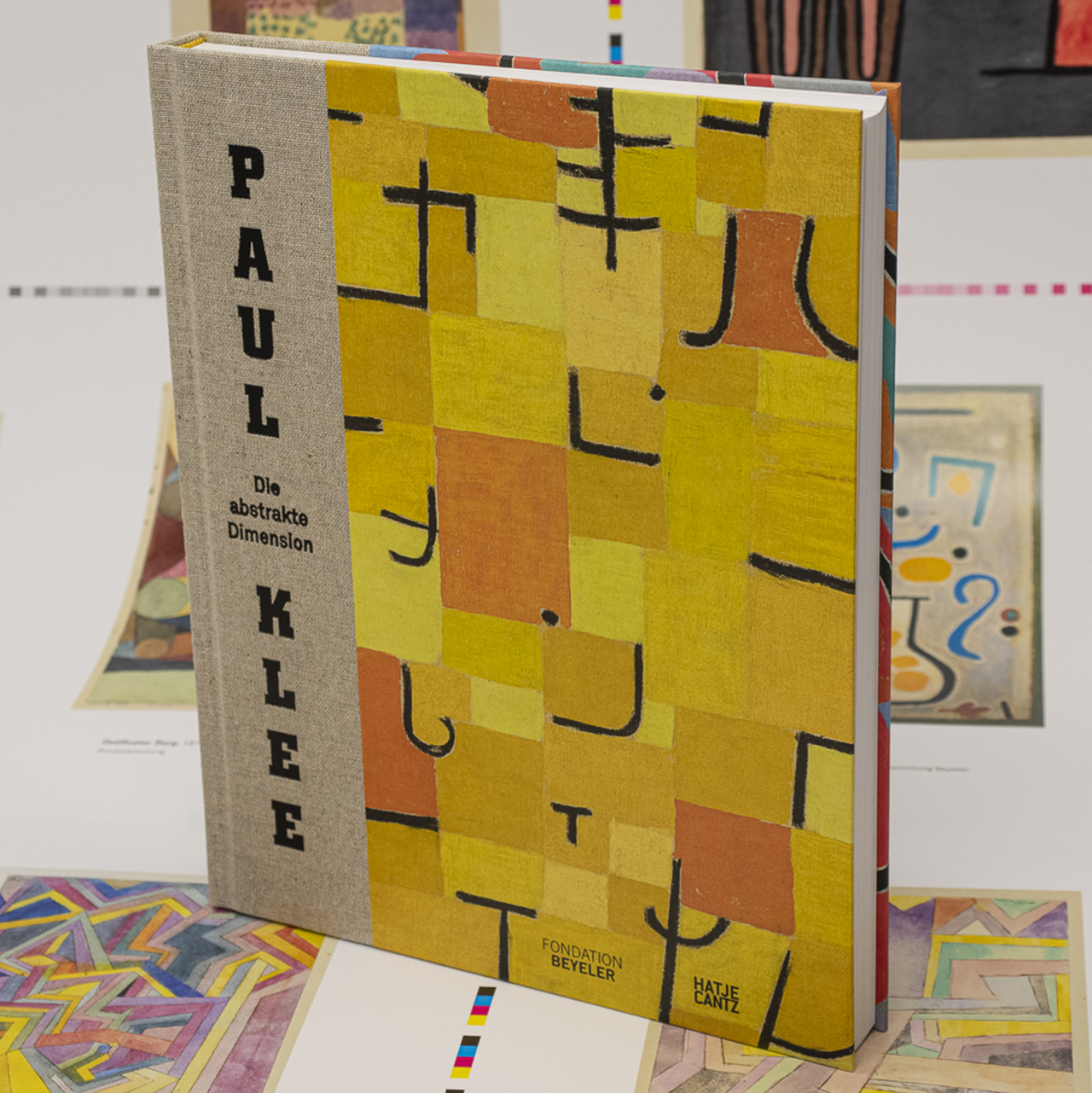 Cover der Publikation Paul Klee, Halbleineband mit Heißfolientiefprägung.