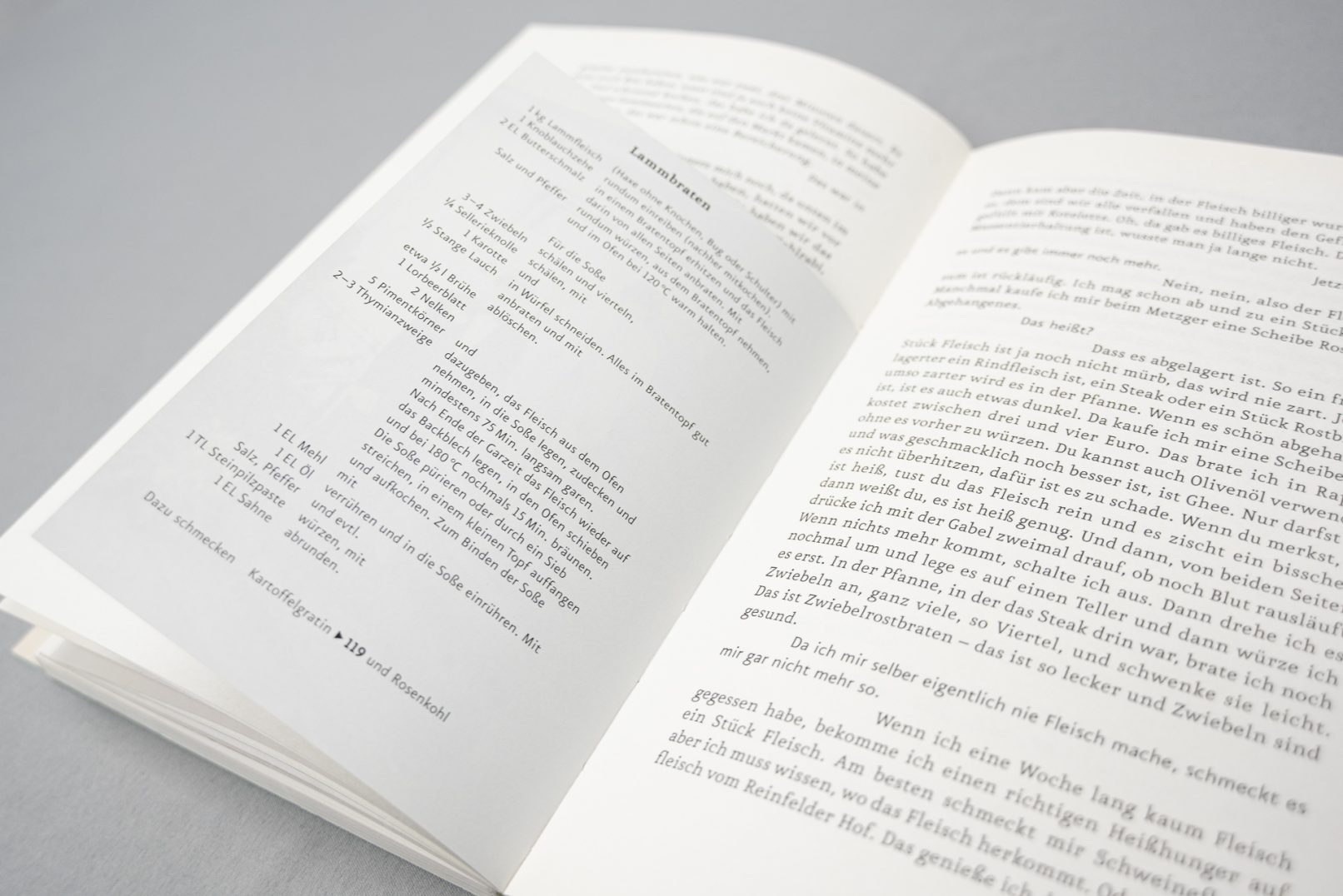 Rezeptseite aus dem Kochbuch Oma Heidi