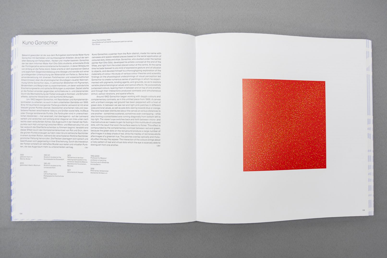 Doppelseite aus der Publikation Ein Quadrat für das Museum Ritter, Waldenbuch