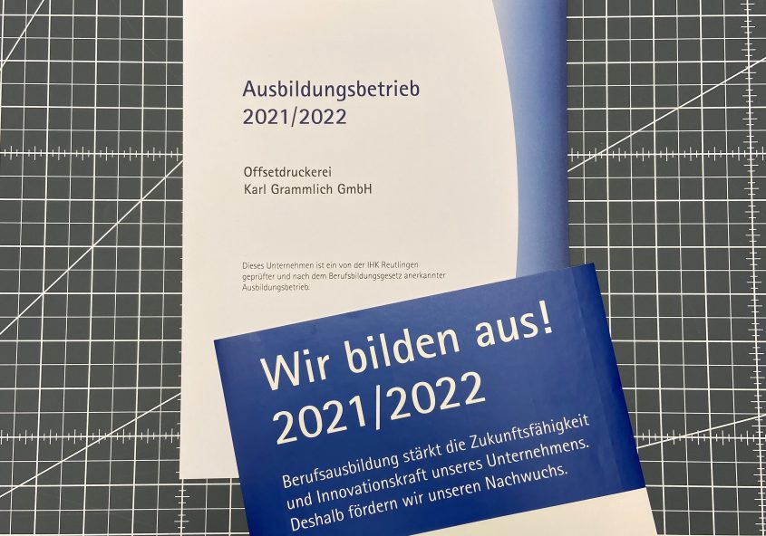 Ausbildungszertifikat der IHK Reutlingen